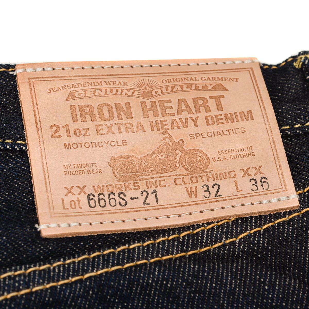 IH-666S 21 oz. Slim straight indigo