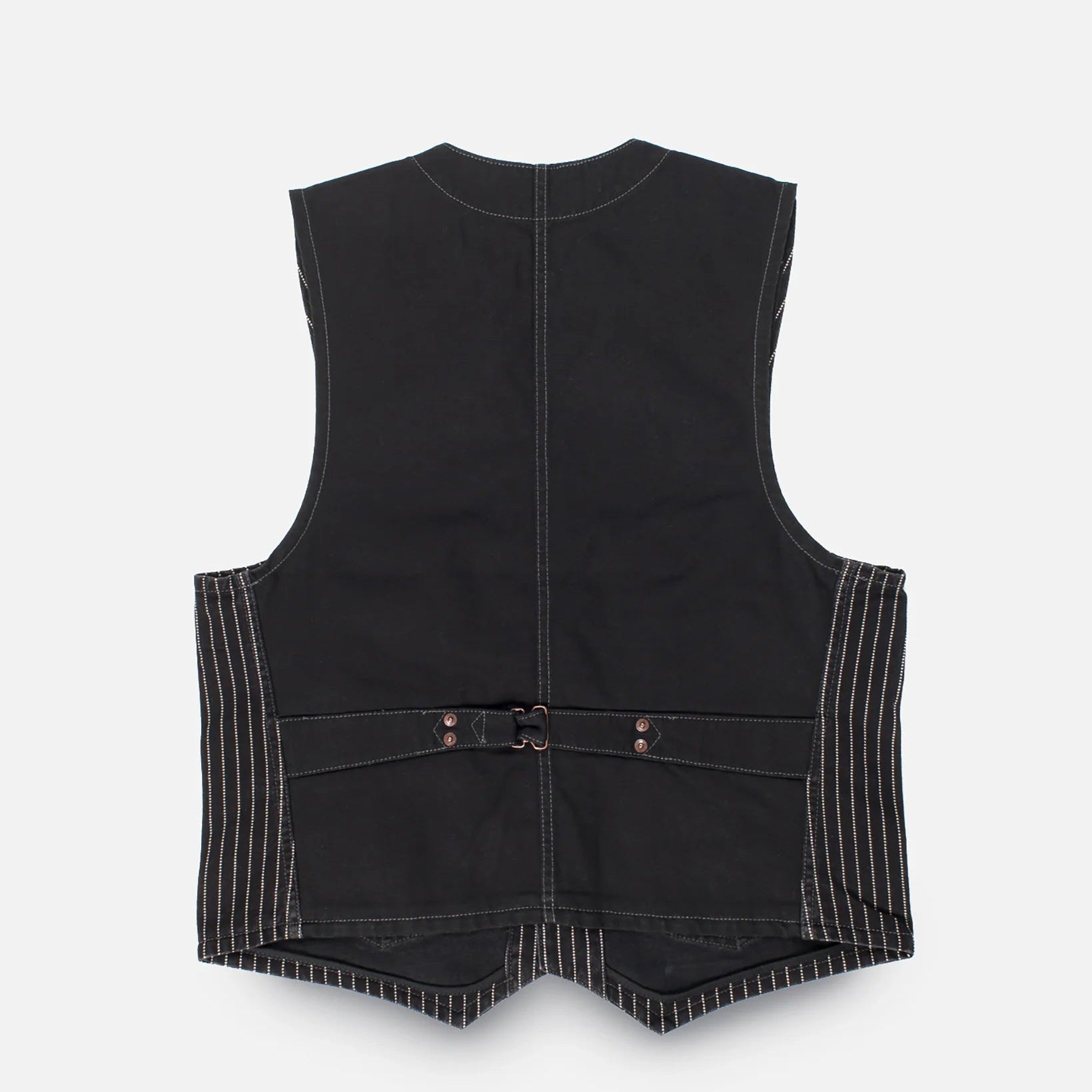 IHV-02-BLK 12 oz. Wabash/Duck Work Vest Black/Black