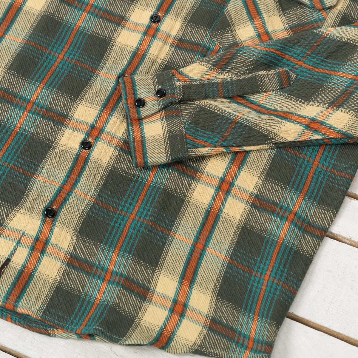 Bryson Prima Flannel Check Charcoal/Beige/Rust/Turquoise