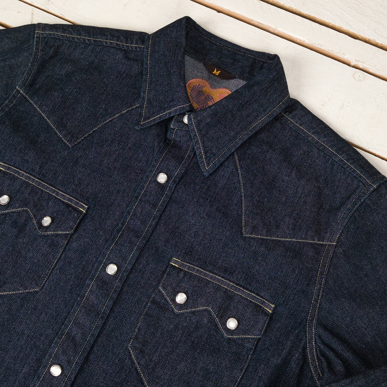 Chemise Western Bowman Denim des années 50 Trempé