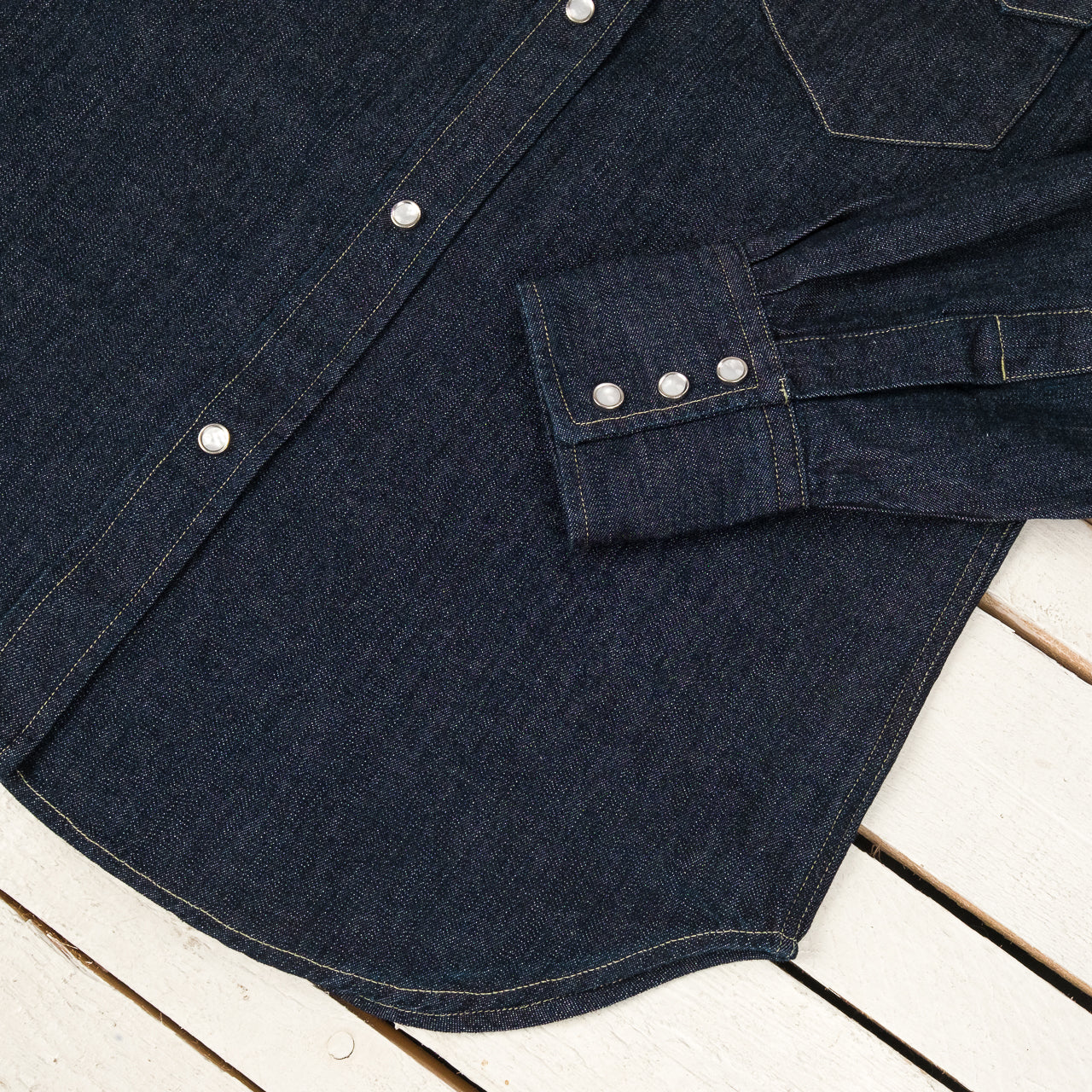 Chemise Western Bowman Denim des années 50 Trempé