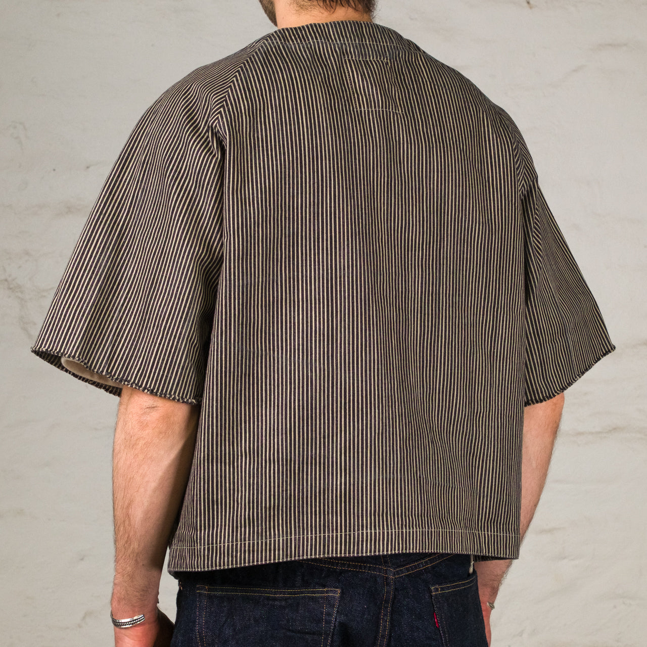 Cobb Shirt Hickory Stripe Noir / Blanc