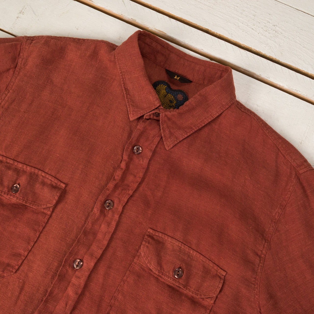 Delray Shirt 6,5 oz. Linen Canvas Rust