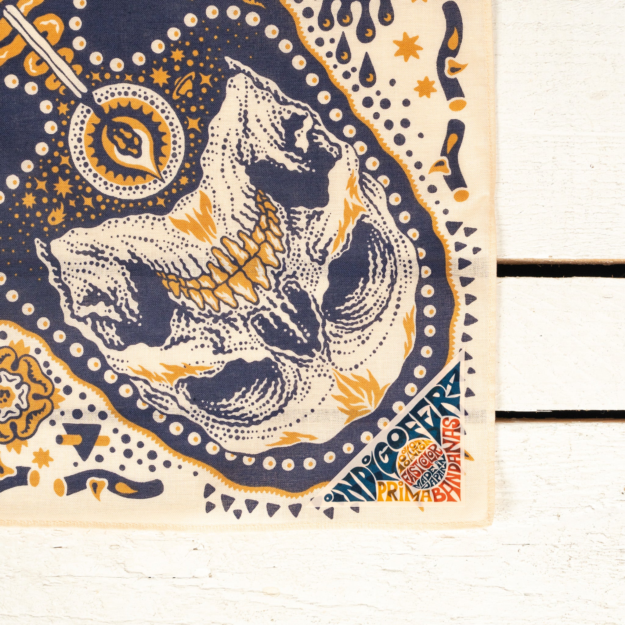 Tarot XIII Bandana Off-White / Blue