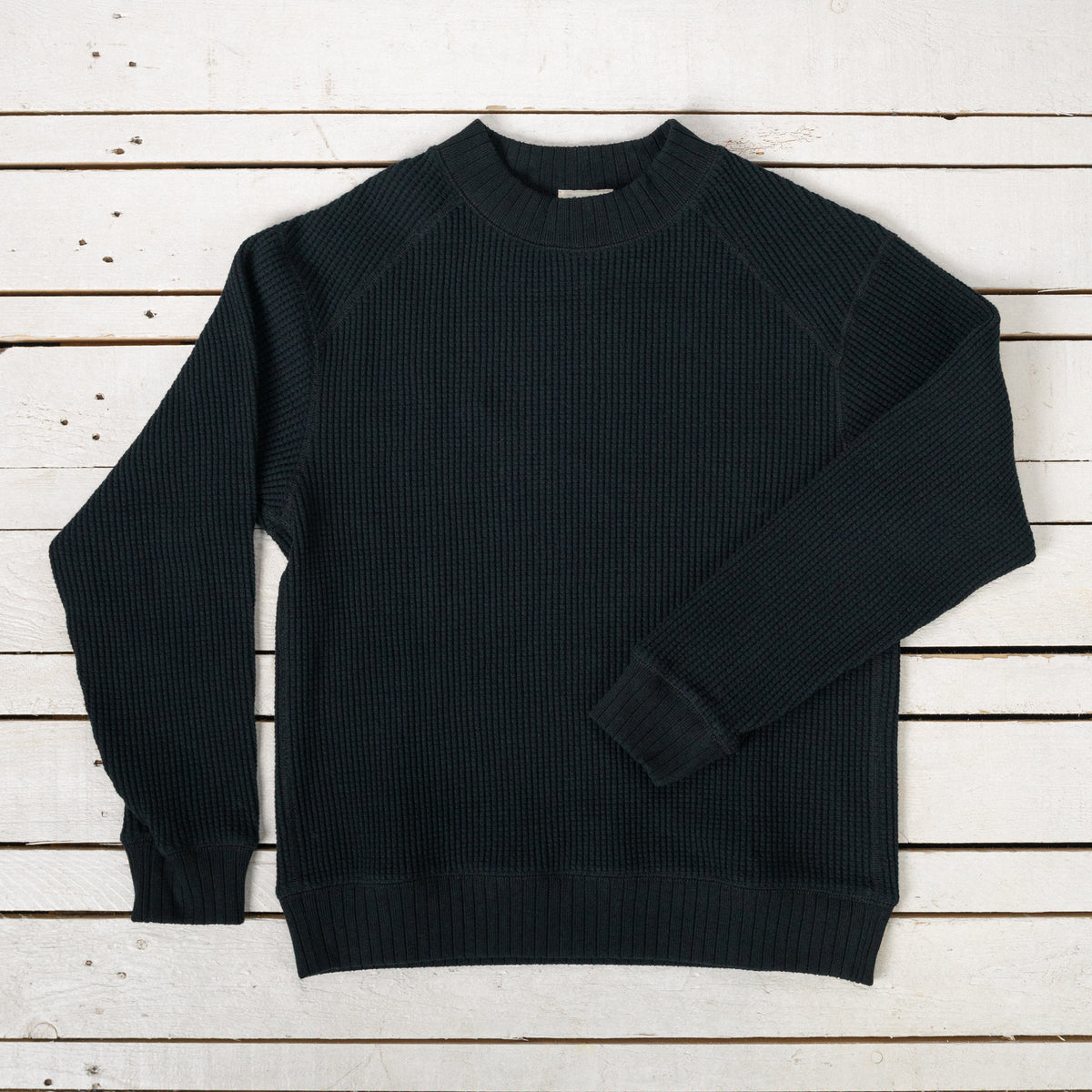 Waffle Midneck Black
