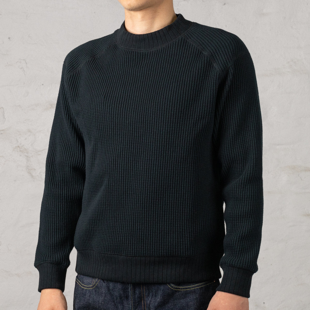 Waffle Midneck Black