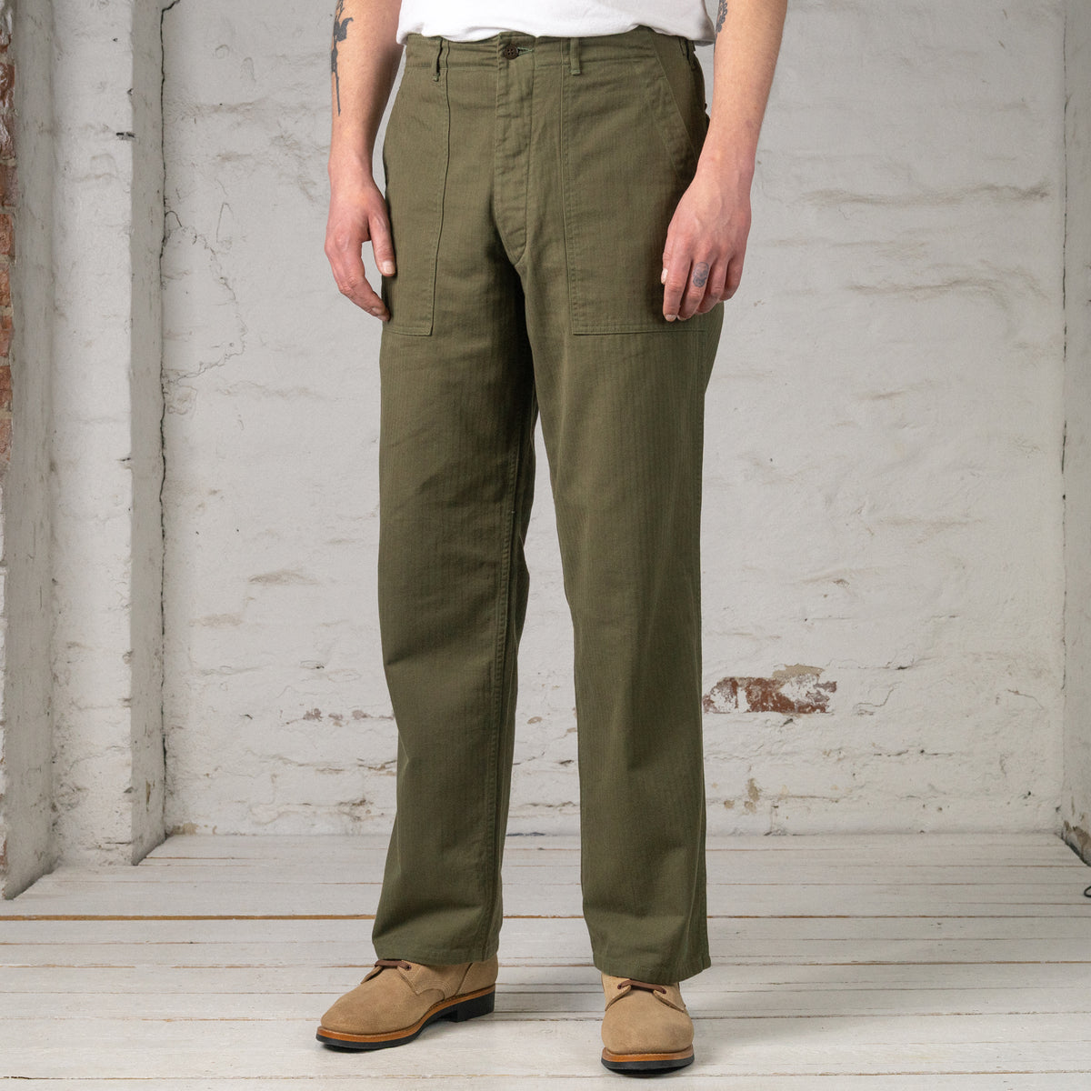 CM47 HBT Baker Pants Olive