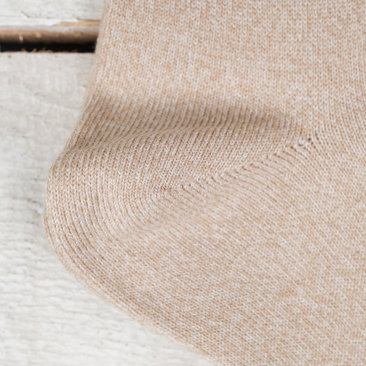 10" Cotton Socks Stripe 2Pack Gray / Beige