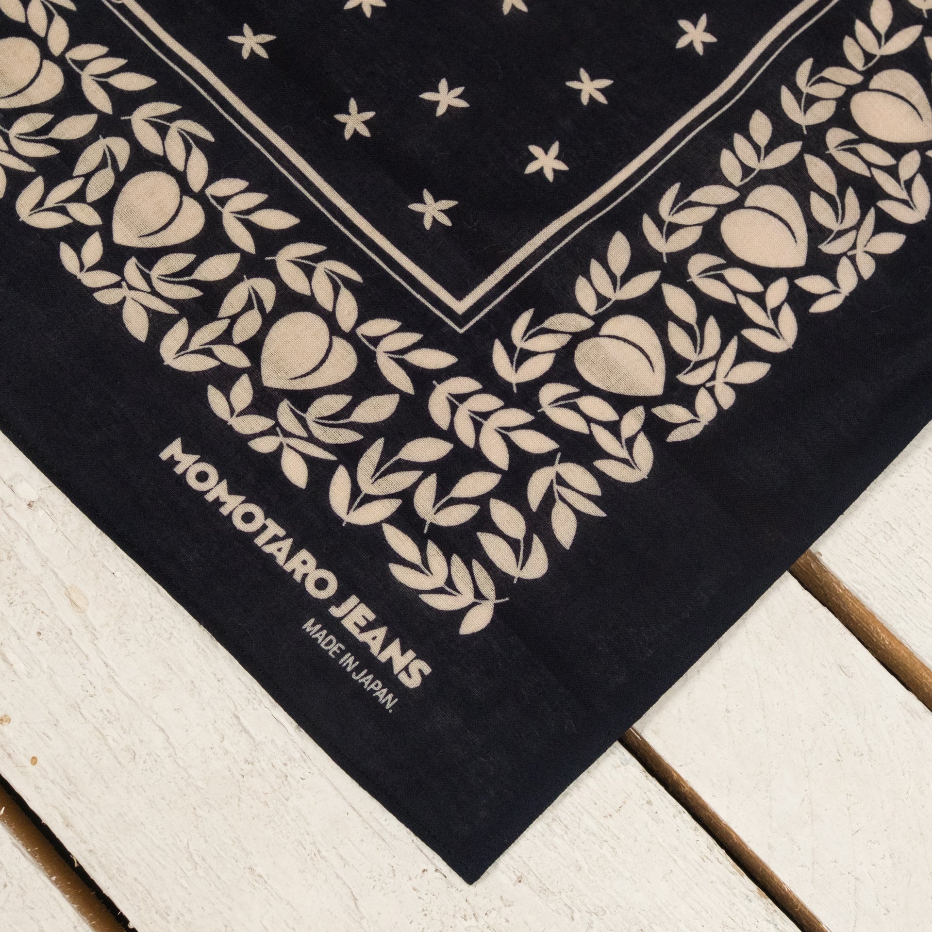 Discharge Print Bandana Dark Navy