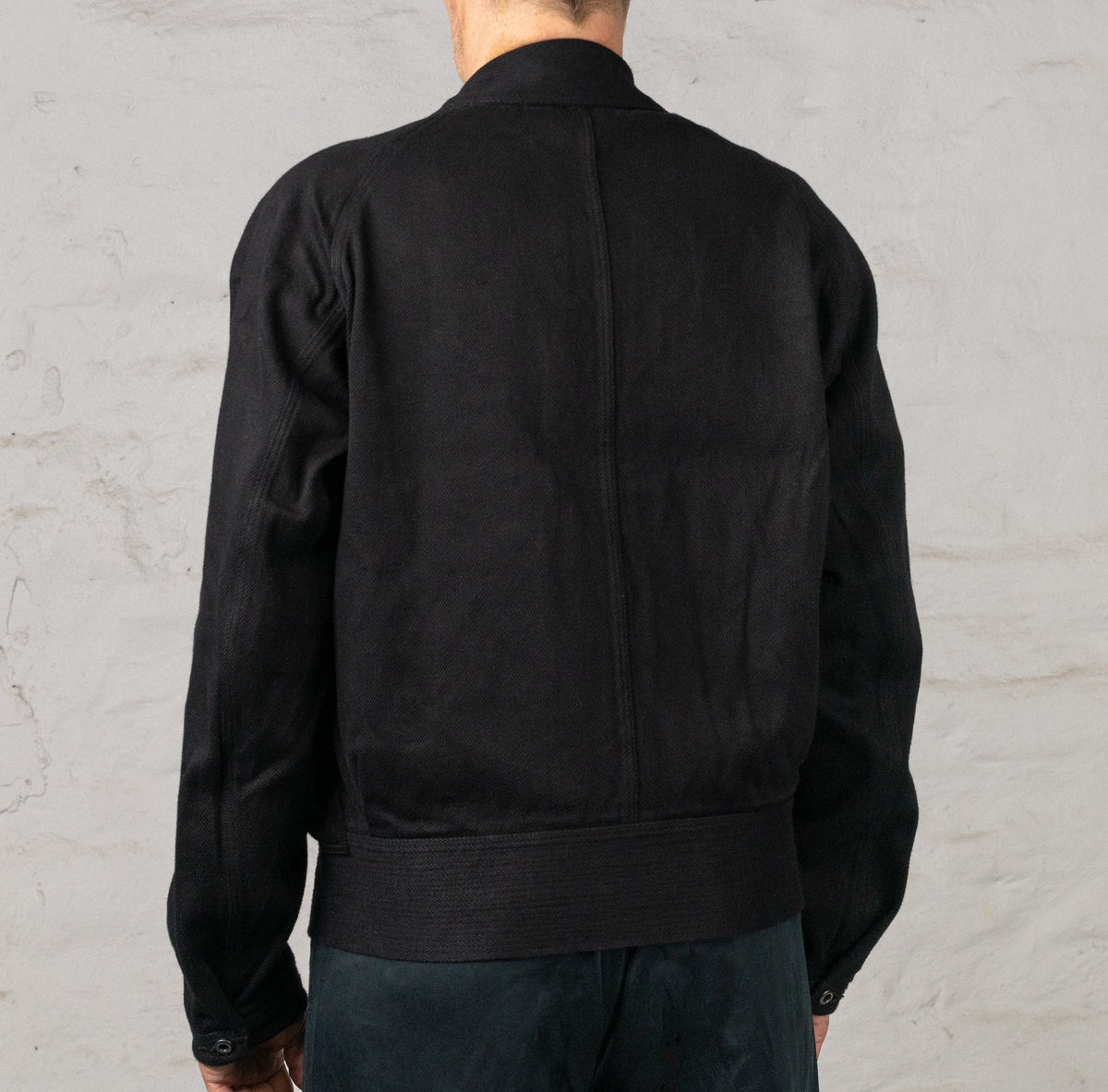 Denim Deck Jacket Black