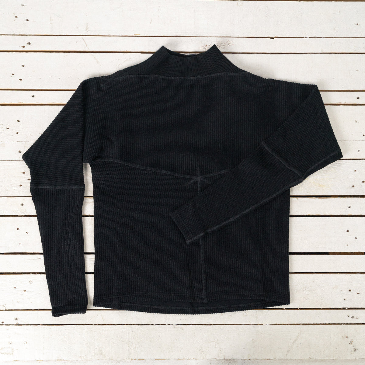 Bog Longsleeve Cotton Linen Schwarz