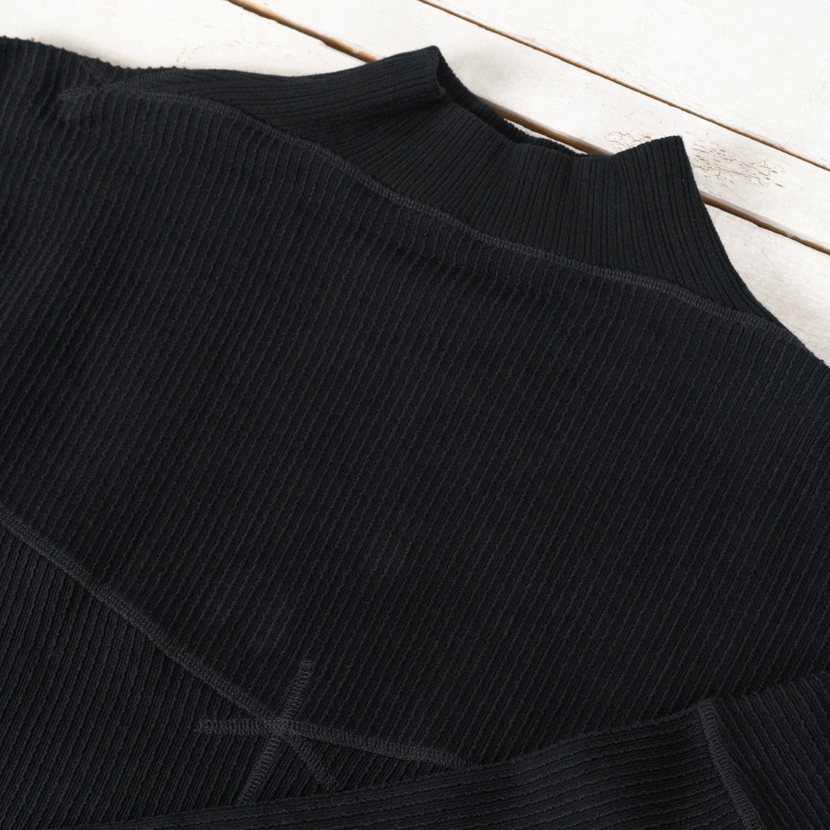 Bog Longsleeve Cotton Linen Schwarz