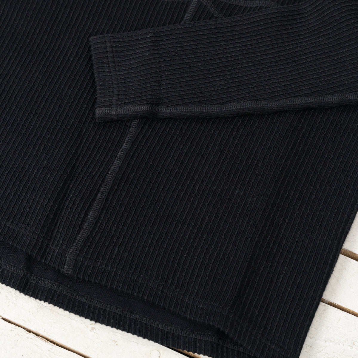 Bog Longsleeve Cotton Linen Schwarz