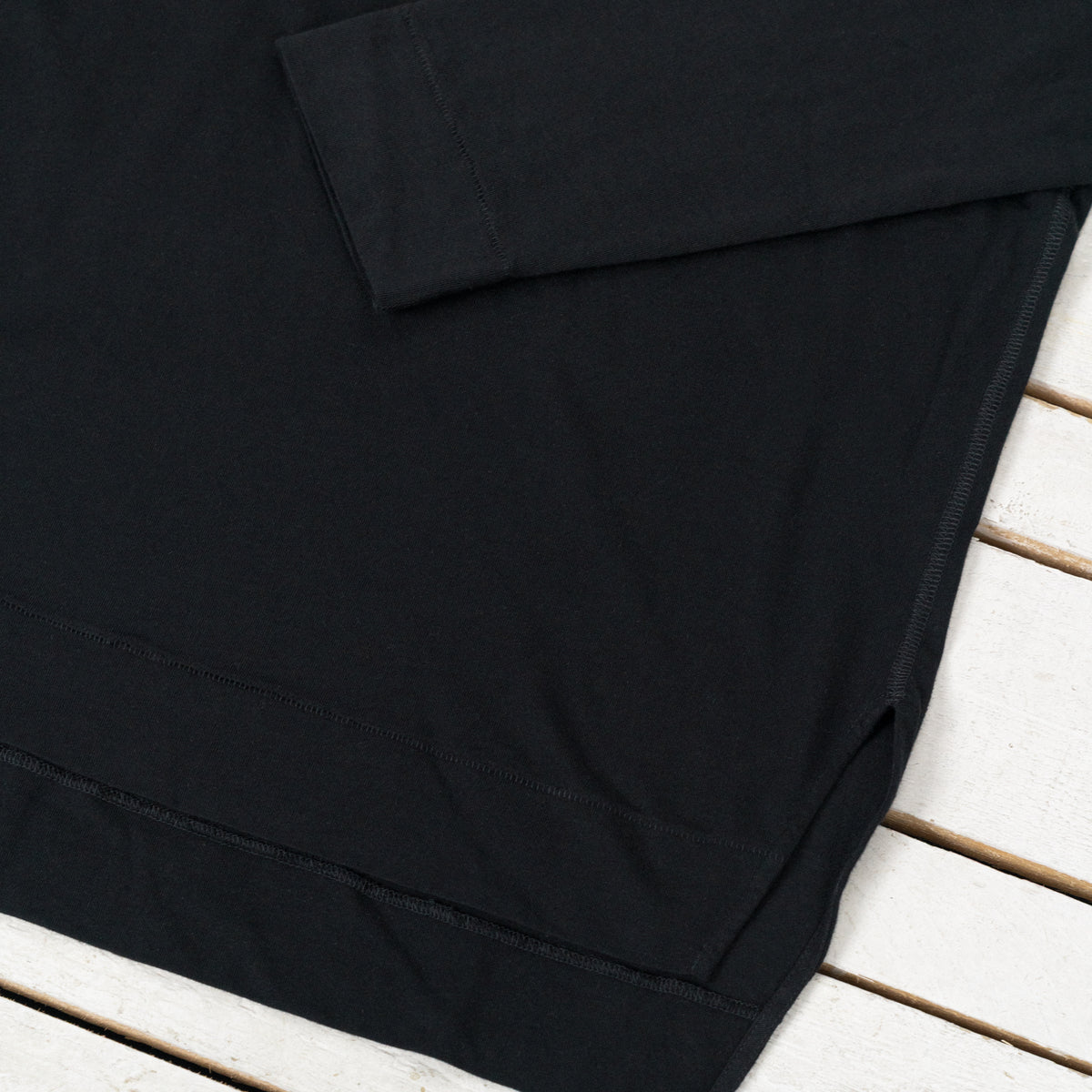 Shuttle Long Sleeve Cotton Wool Black