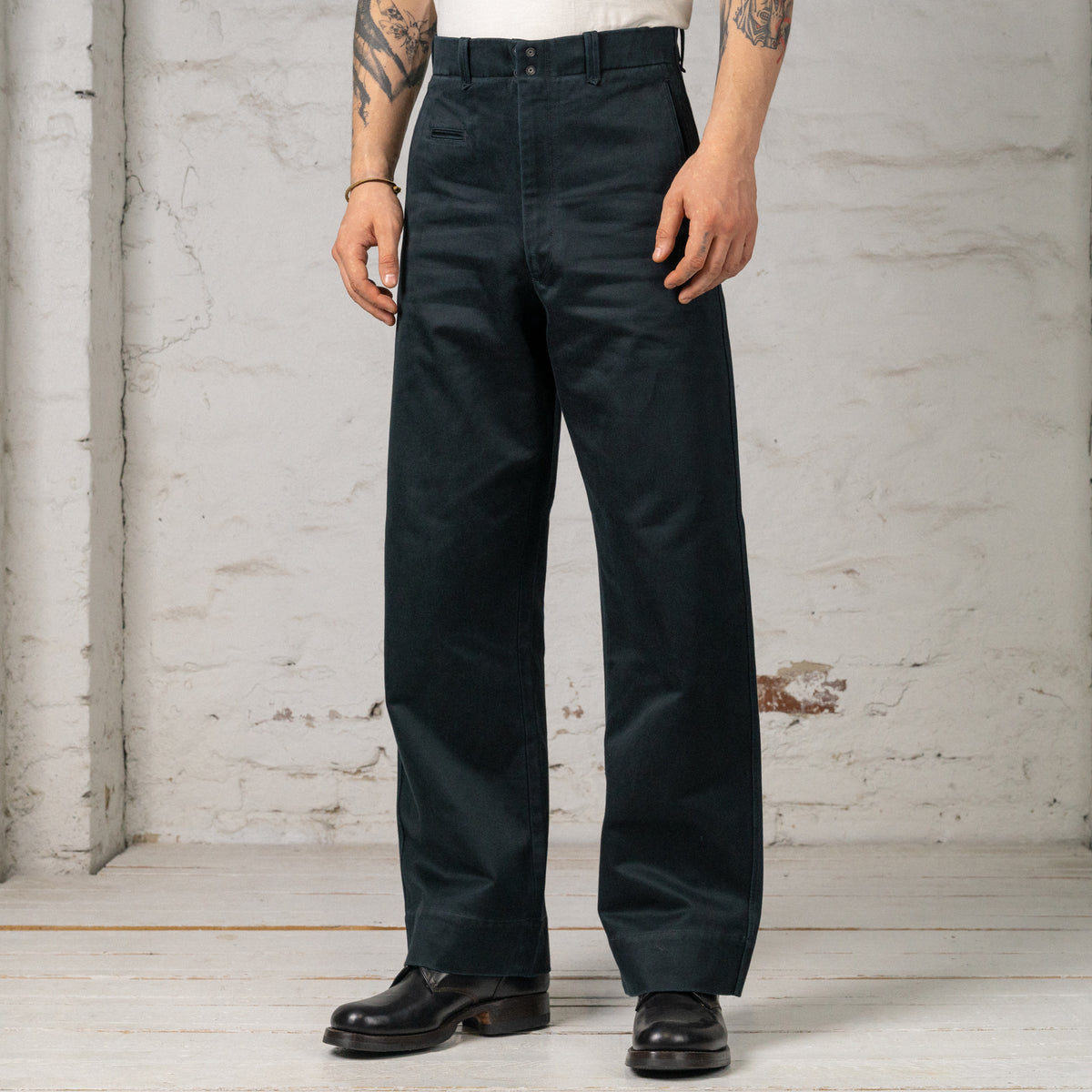 Pier Trousers Sateen Black