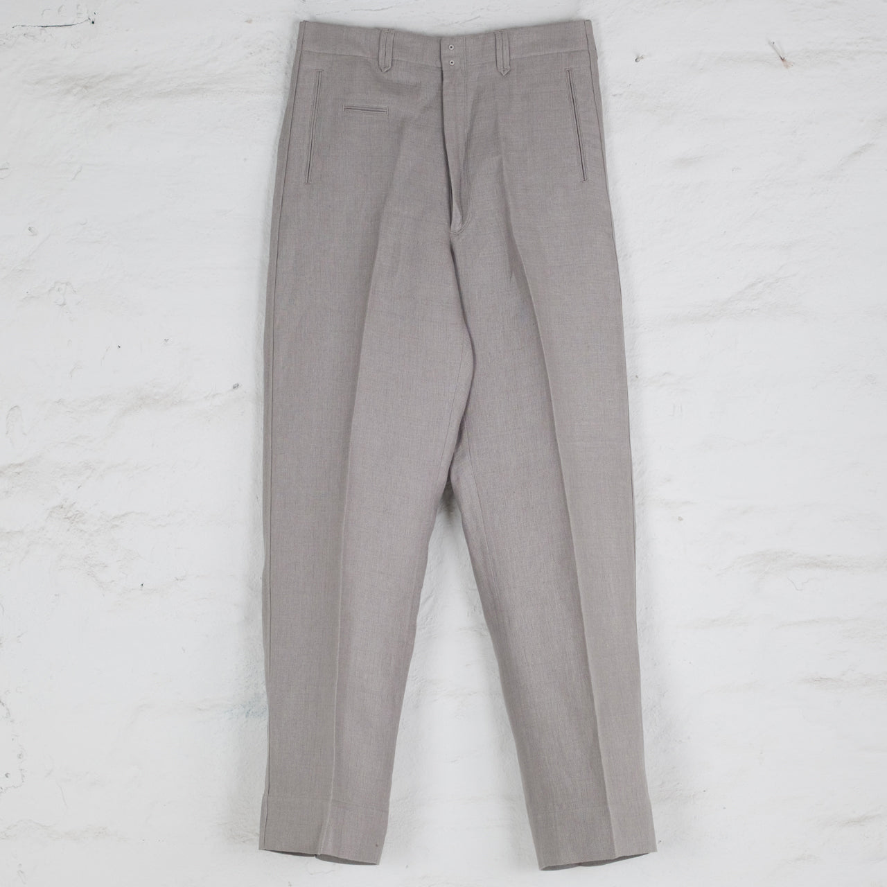 Pier Trousers Double Face Linen Serge Sage