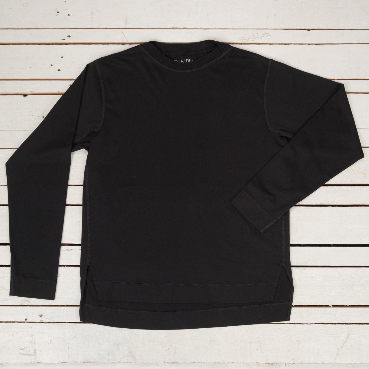 Shuttle Longsleeve Cotton Silk Jersey Black