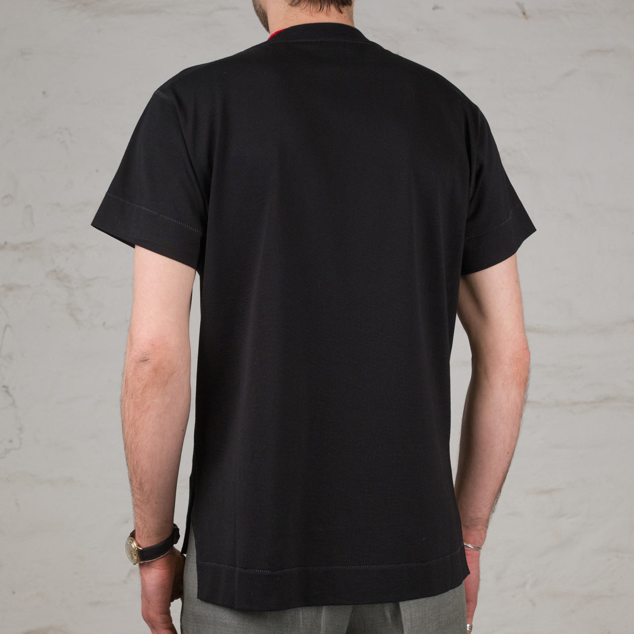 T-shirt Shuttle en jersey de coton et soie noir