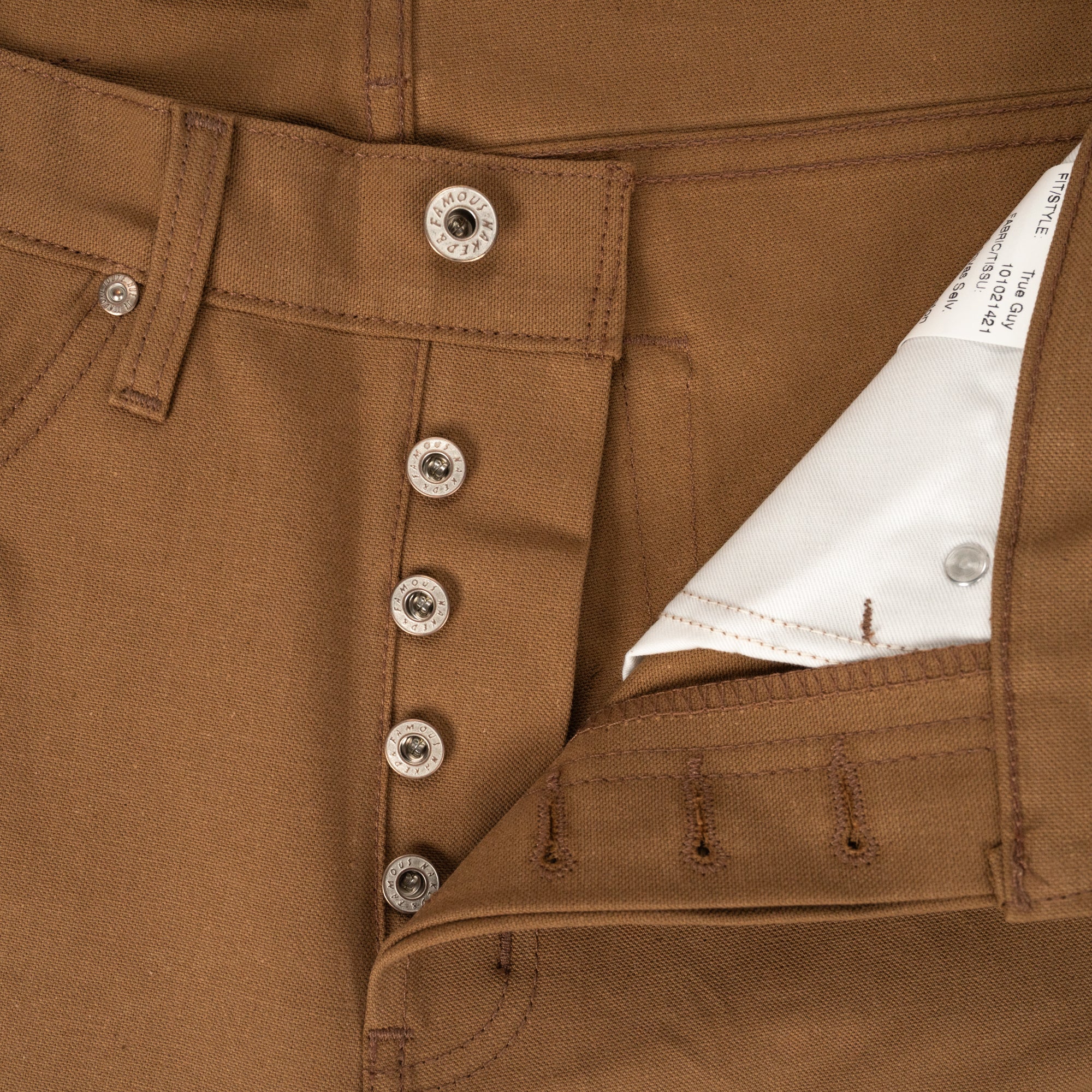 True Guy Selvedge Duck Canvas Marron
