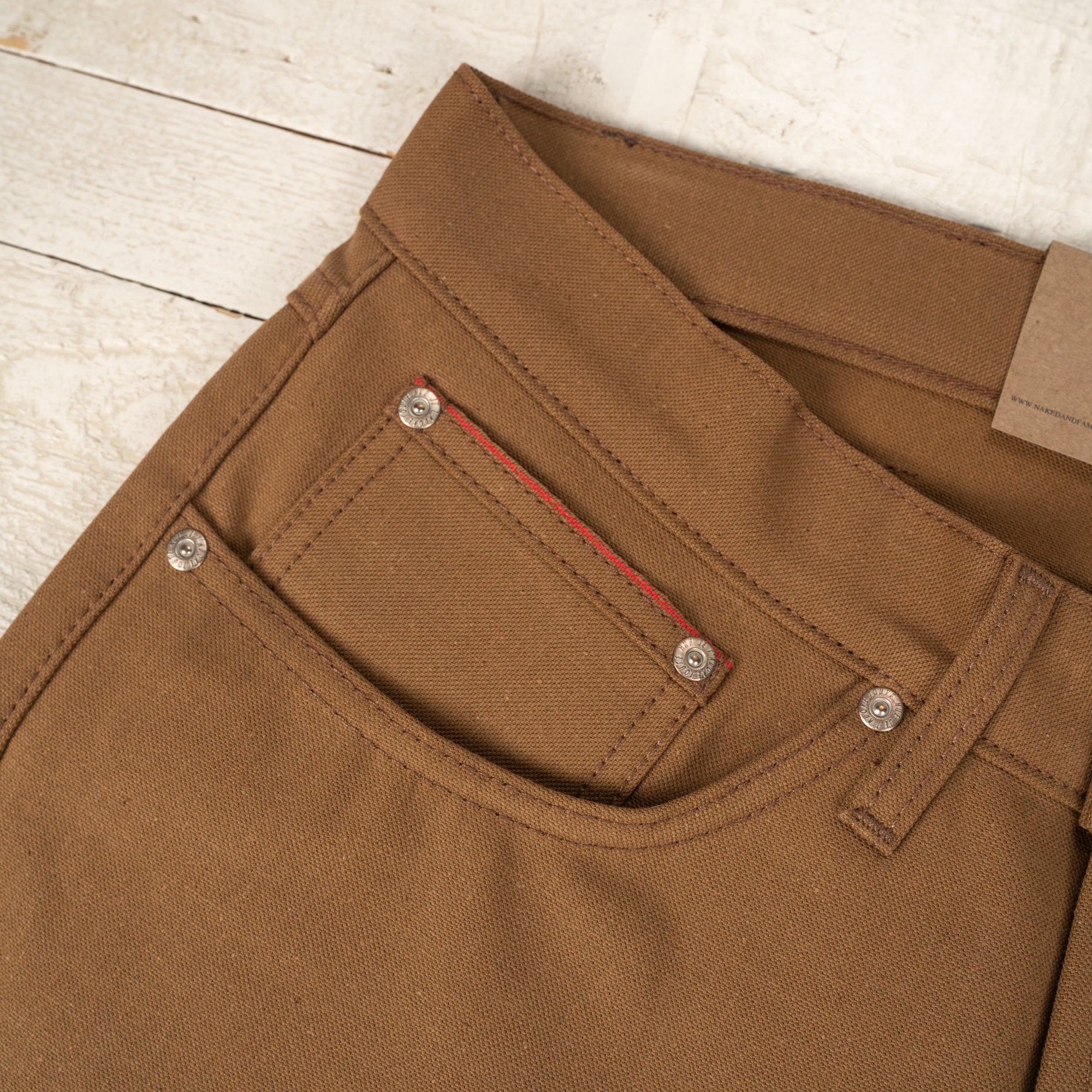 True Guy Selvedge Duck Canvas Marron