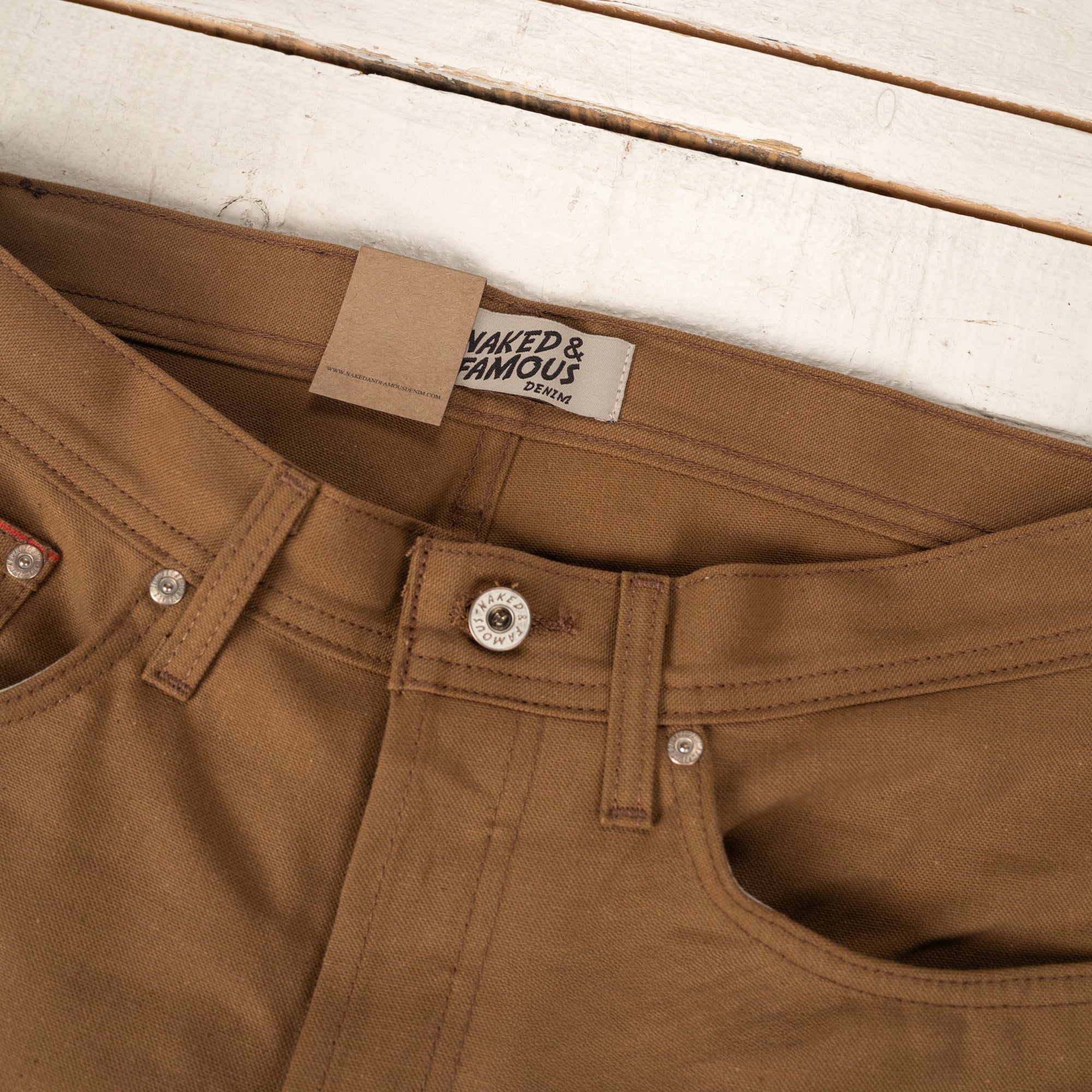 Weird Guy Selvedge Duck Canvas Brown