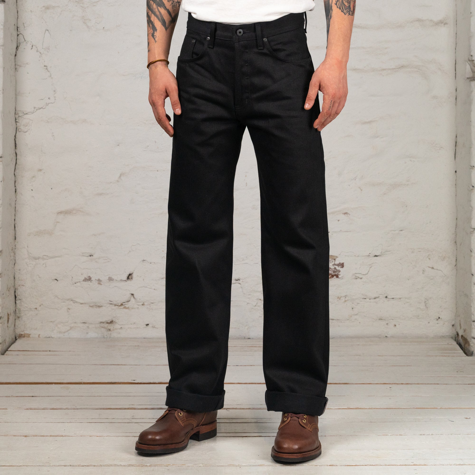 Strong Guy Solid Black Selvedge