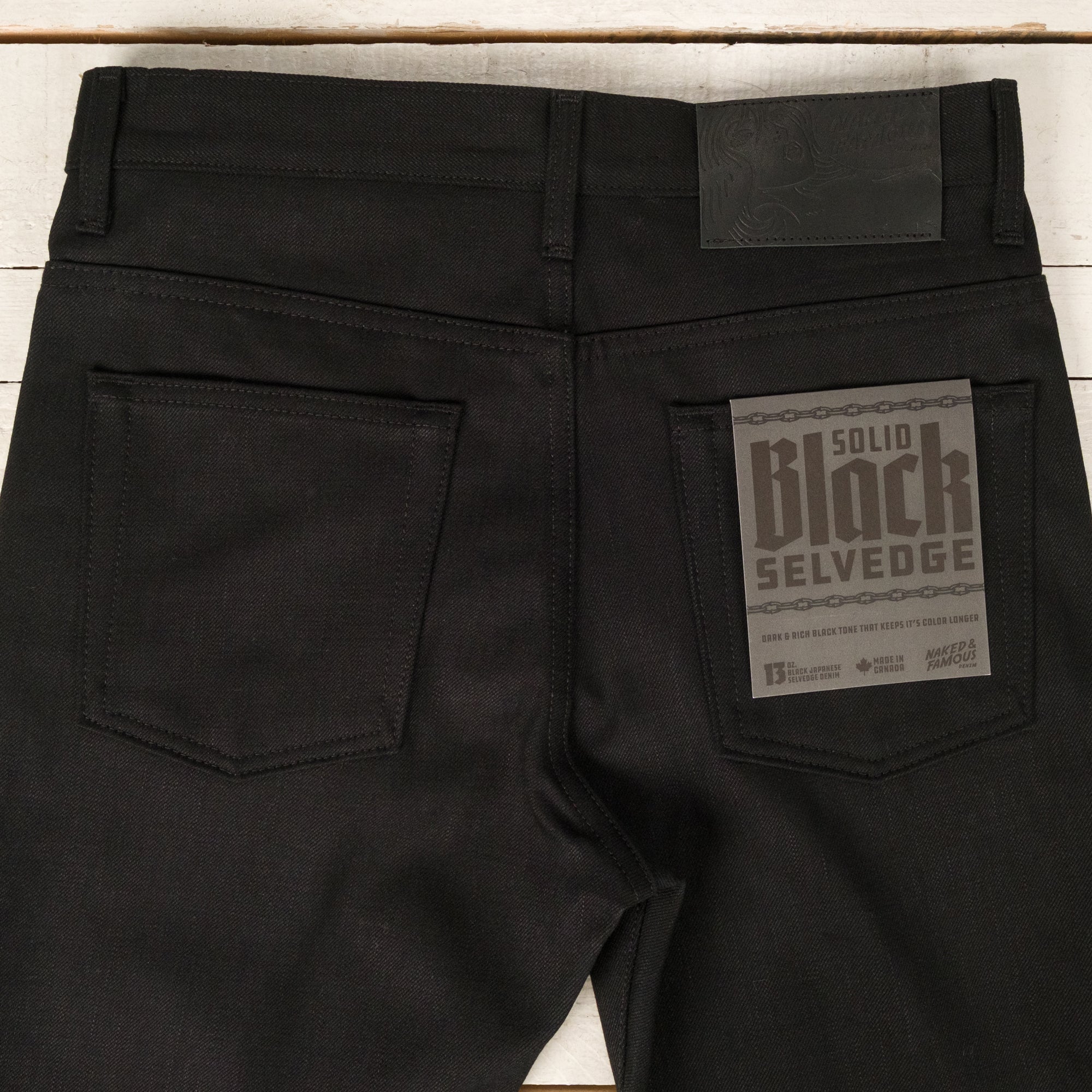Groovy Guy Selvedge Noir Uni