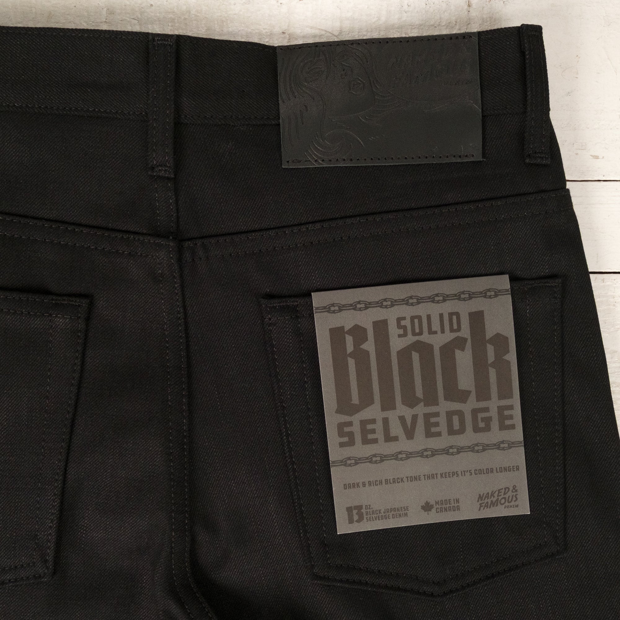 Groovy Guy Selvedge Noir Uni