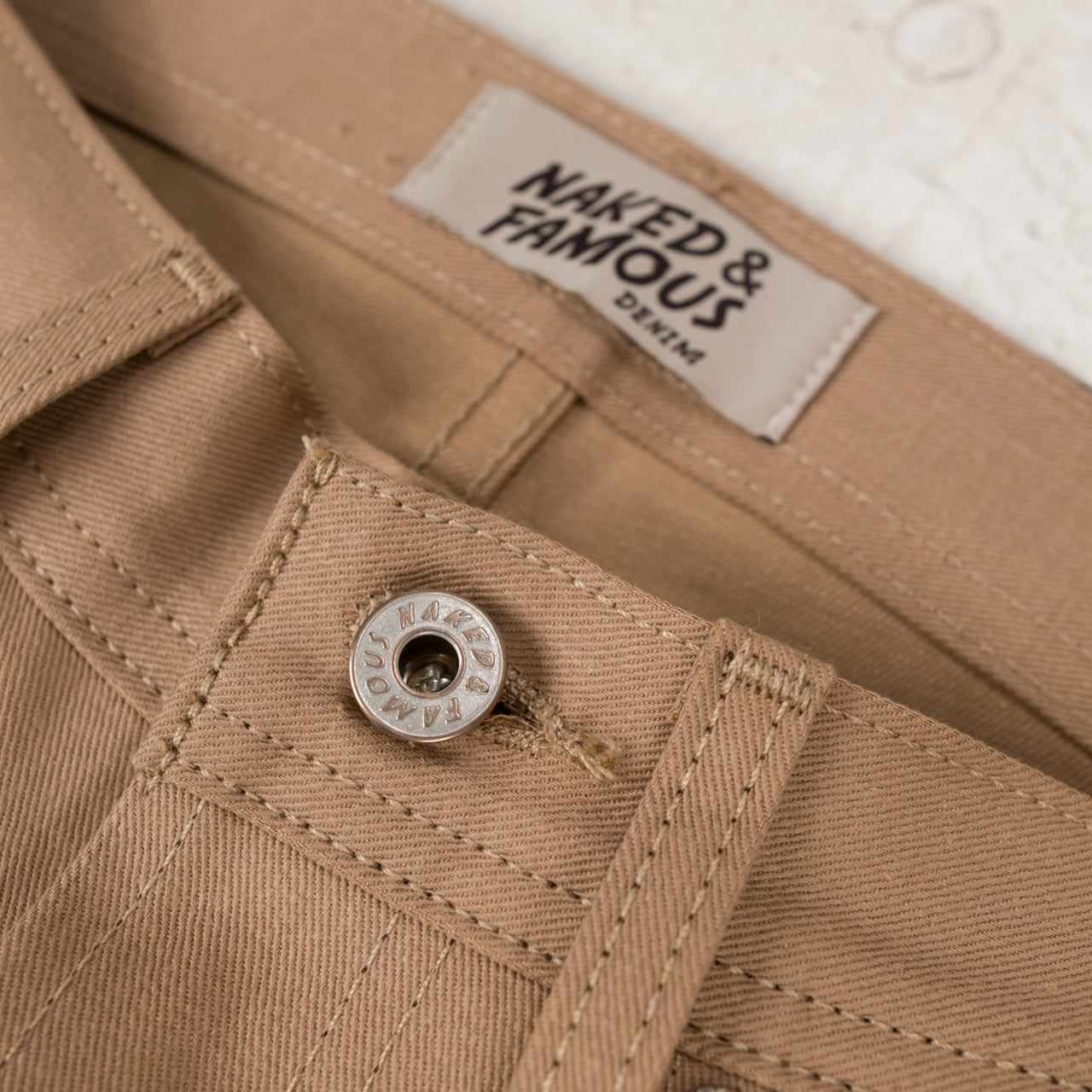 Weird Guy Selvedge Slacks Beige