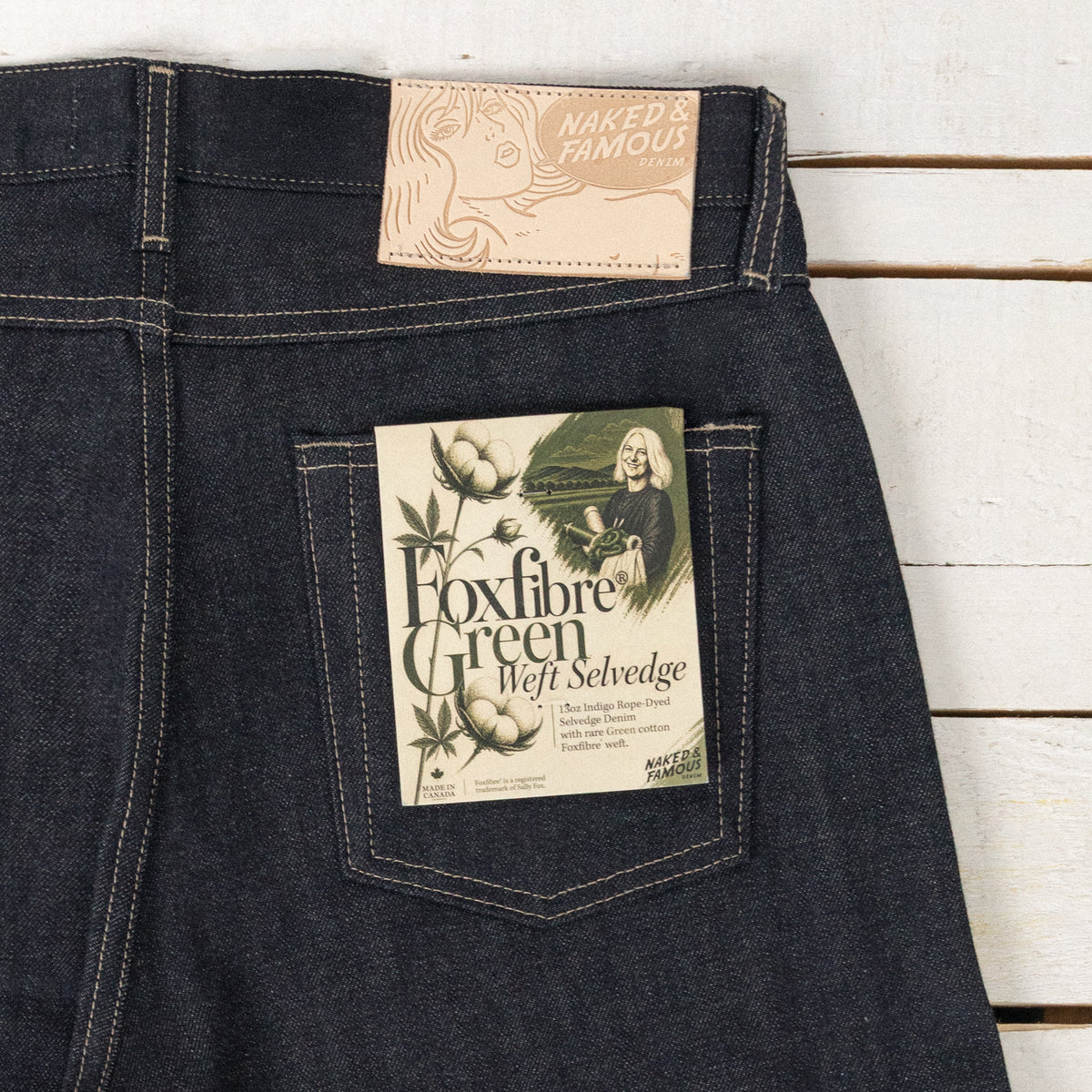 True Guy FoxFibre® Green Weft Indigo