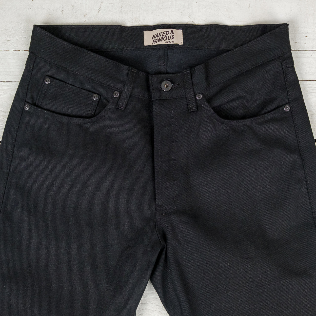 True Guy Solid Black Selvedge
