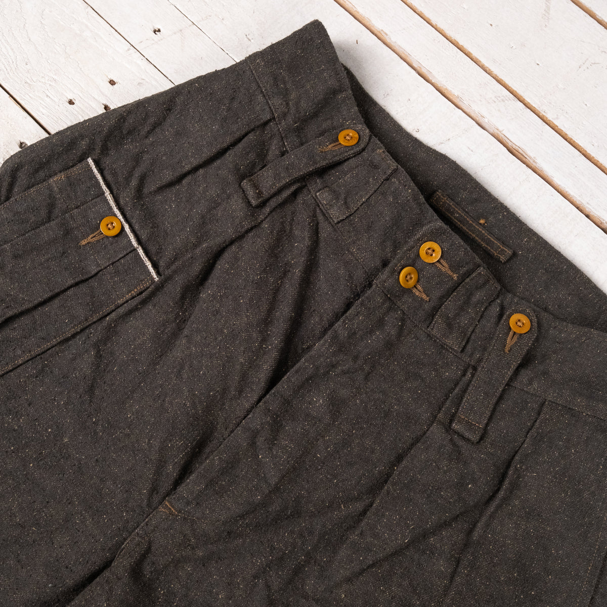 British Army Pant Loose Denim Charcoal