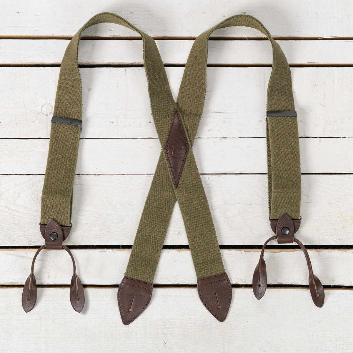 US Army Suspenders Dark Green II