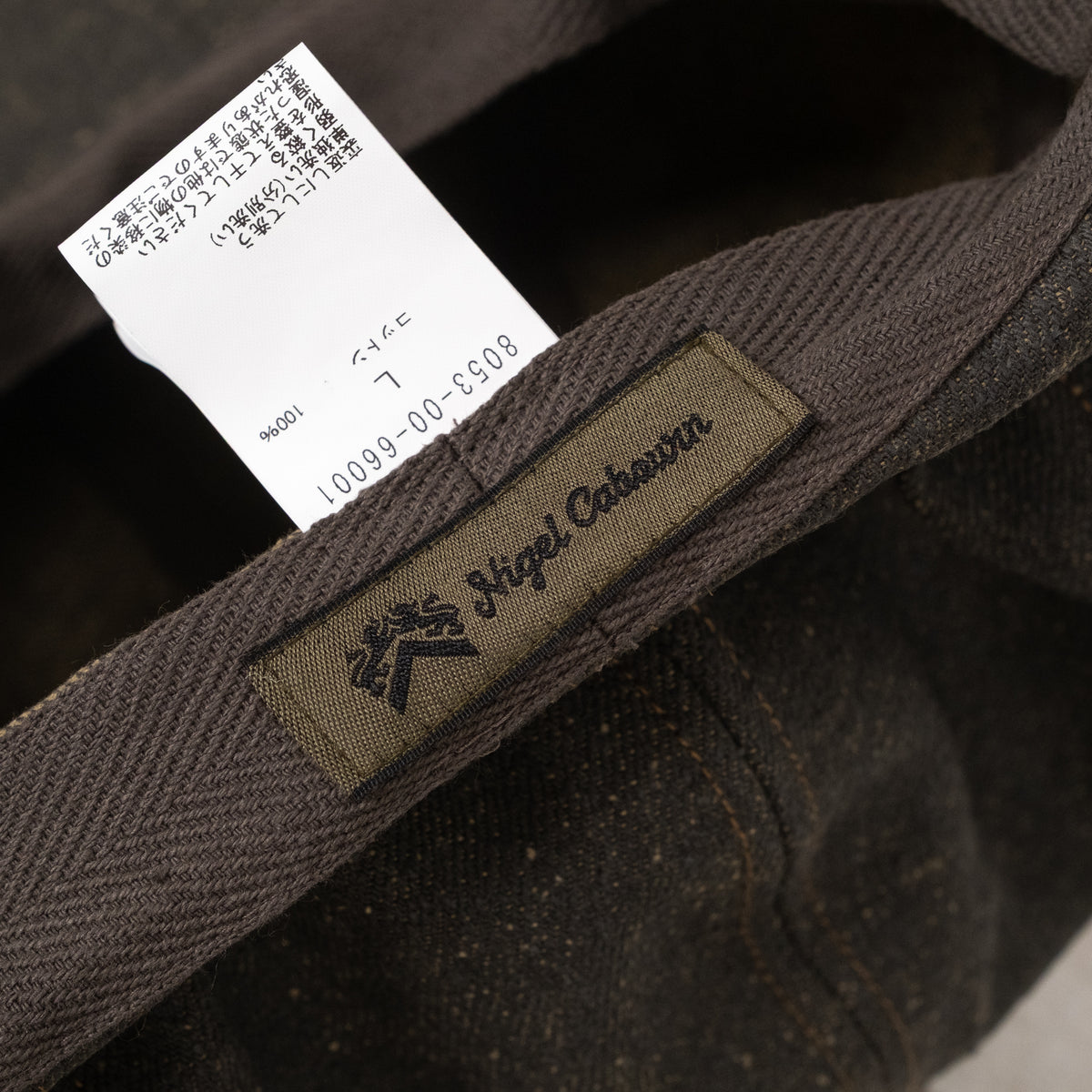Worker Casquette Loose Denim Charcoal