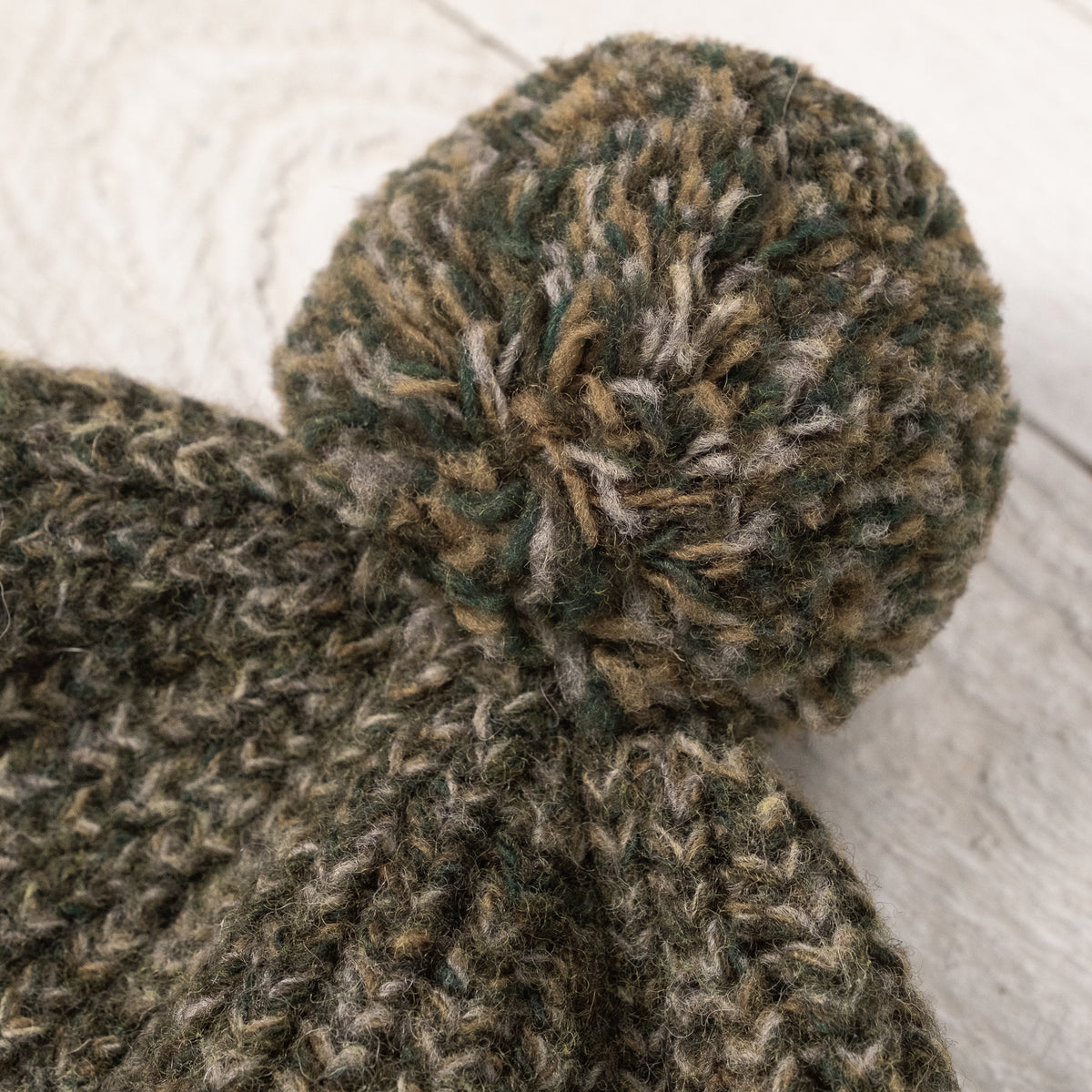 Mountain Pom Beanie Green