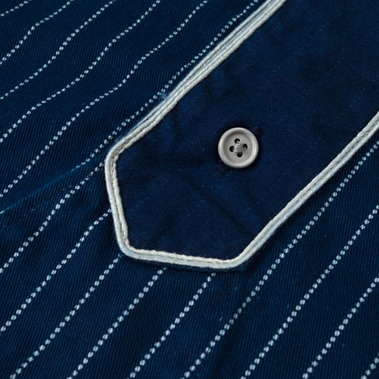 T-shirt de baseball manches courtes indigo
