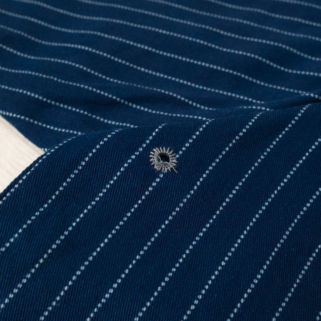 T-shirt de baseball manches courtes indigo