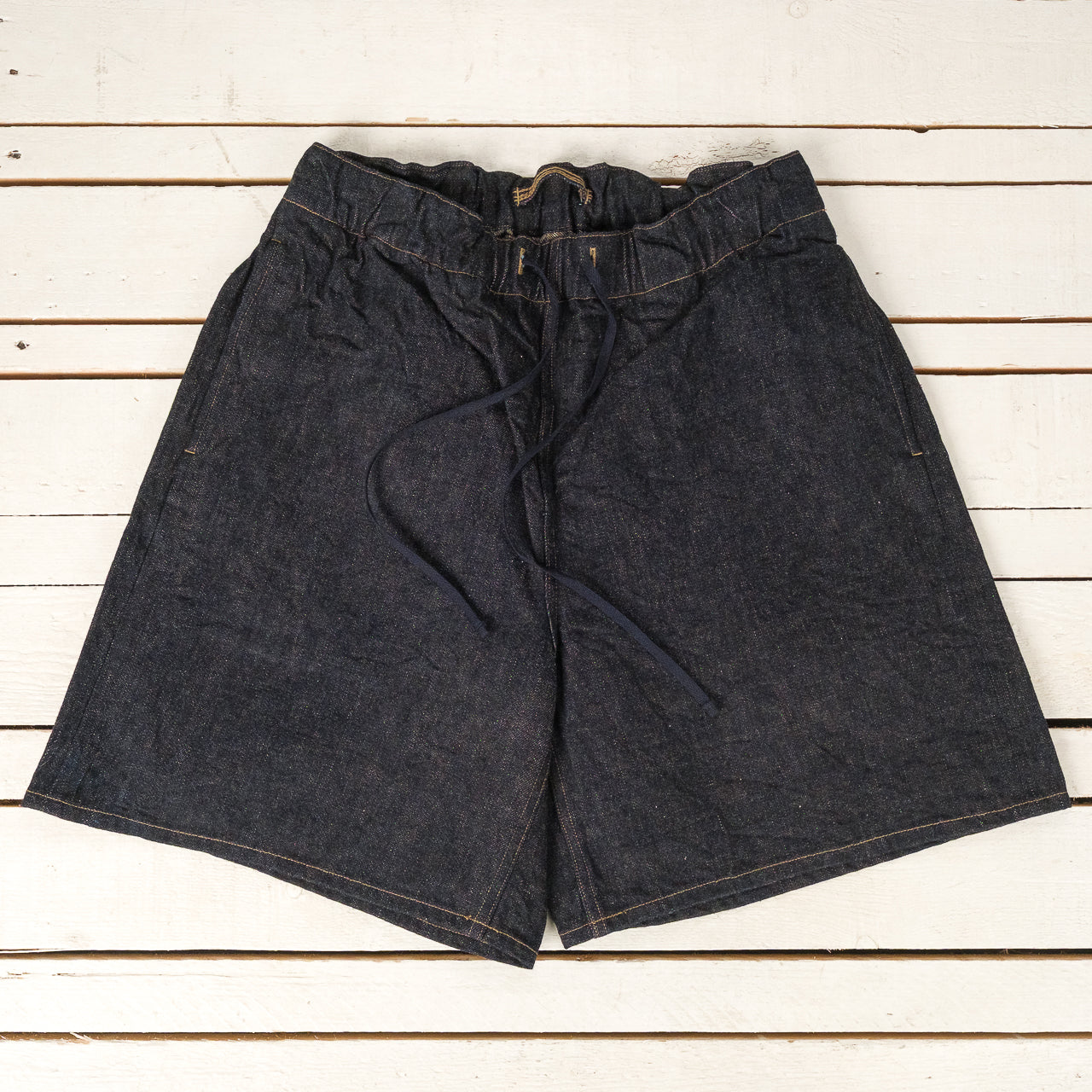 New Gym Shorts Loose Denim Indigo
