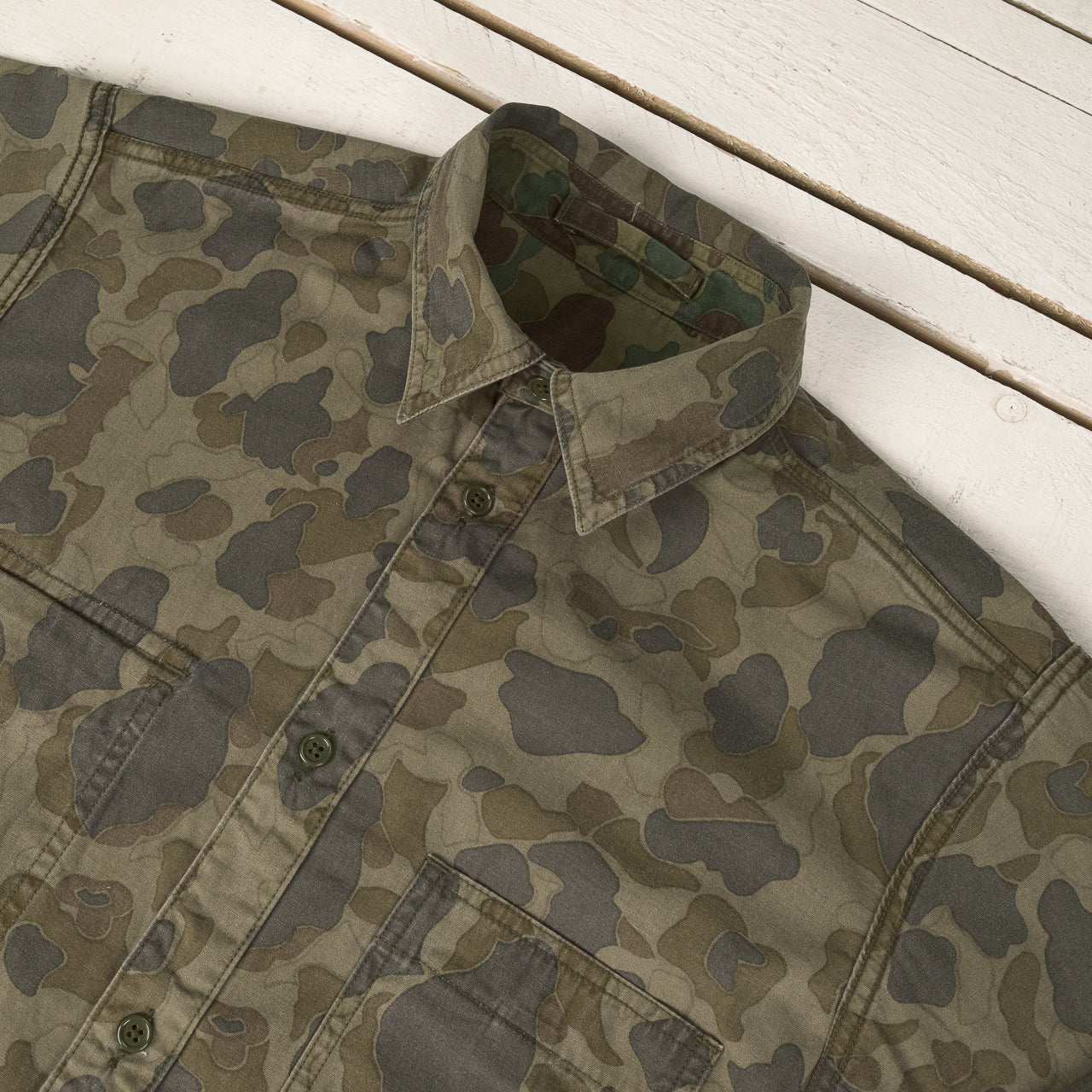 Deck Shirt Duck Hunter Camo Reversible Green