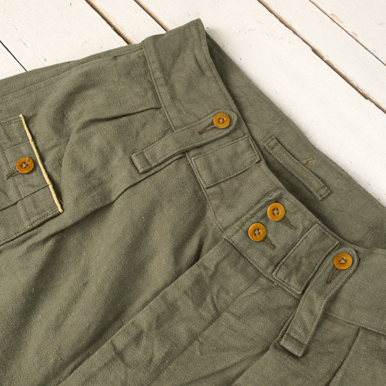 British Army Pant Loose Denim Green