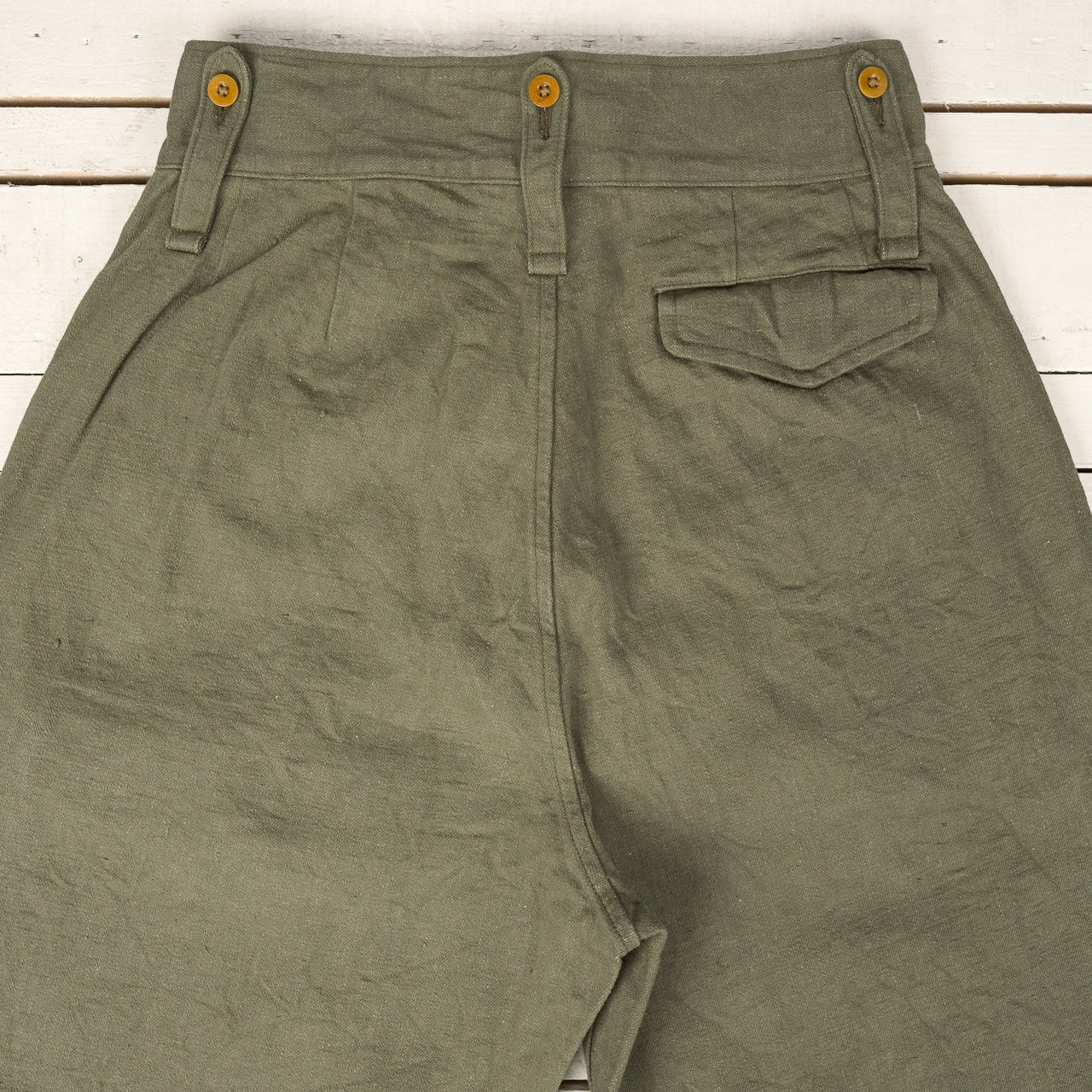 British Army Pant Loose Denim Green