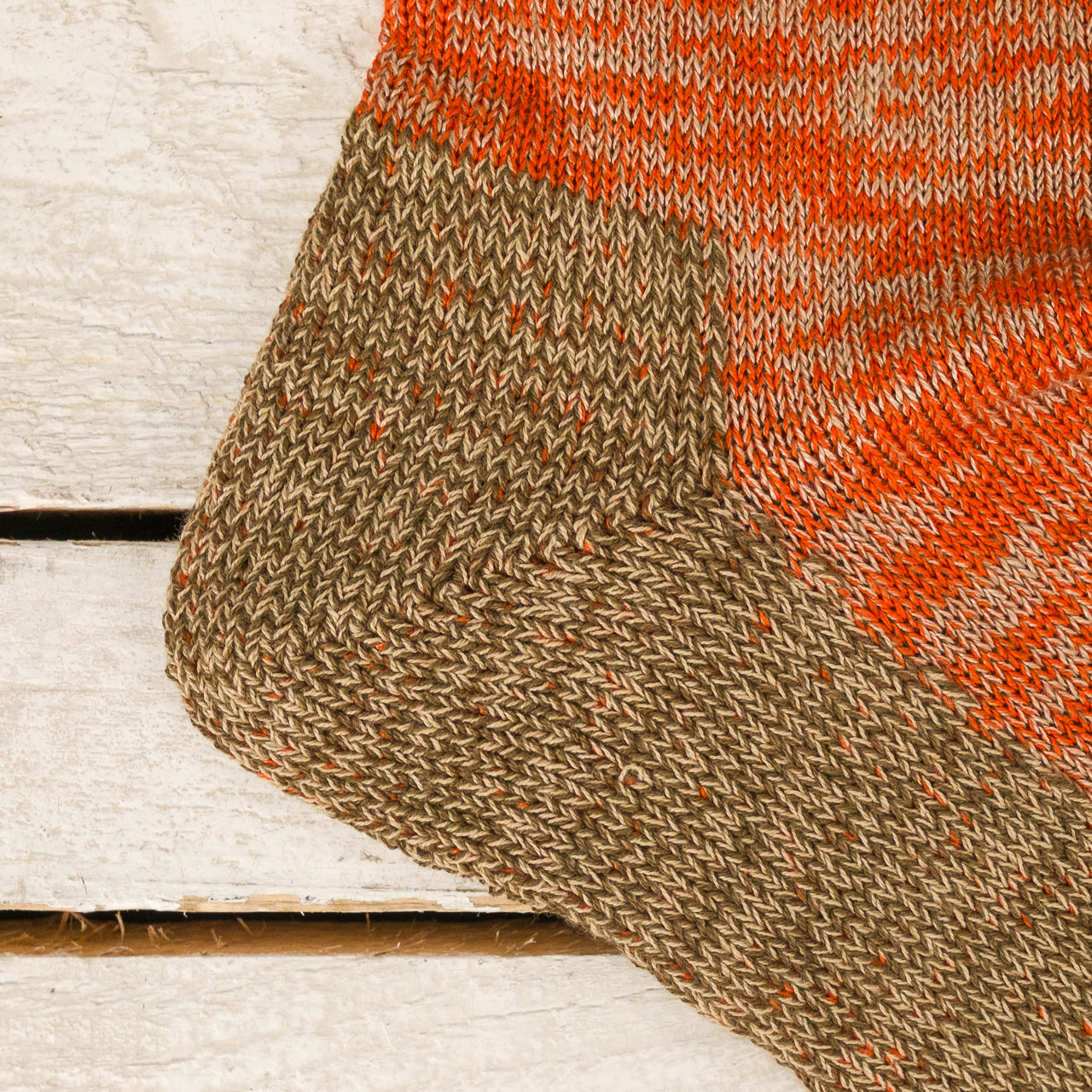 Pile Socks Linen Cotton Orange