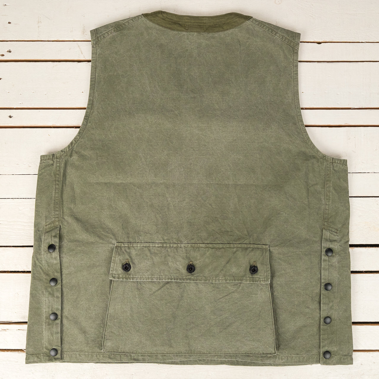 Pullover Fishing Vest Ripstop Green