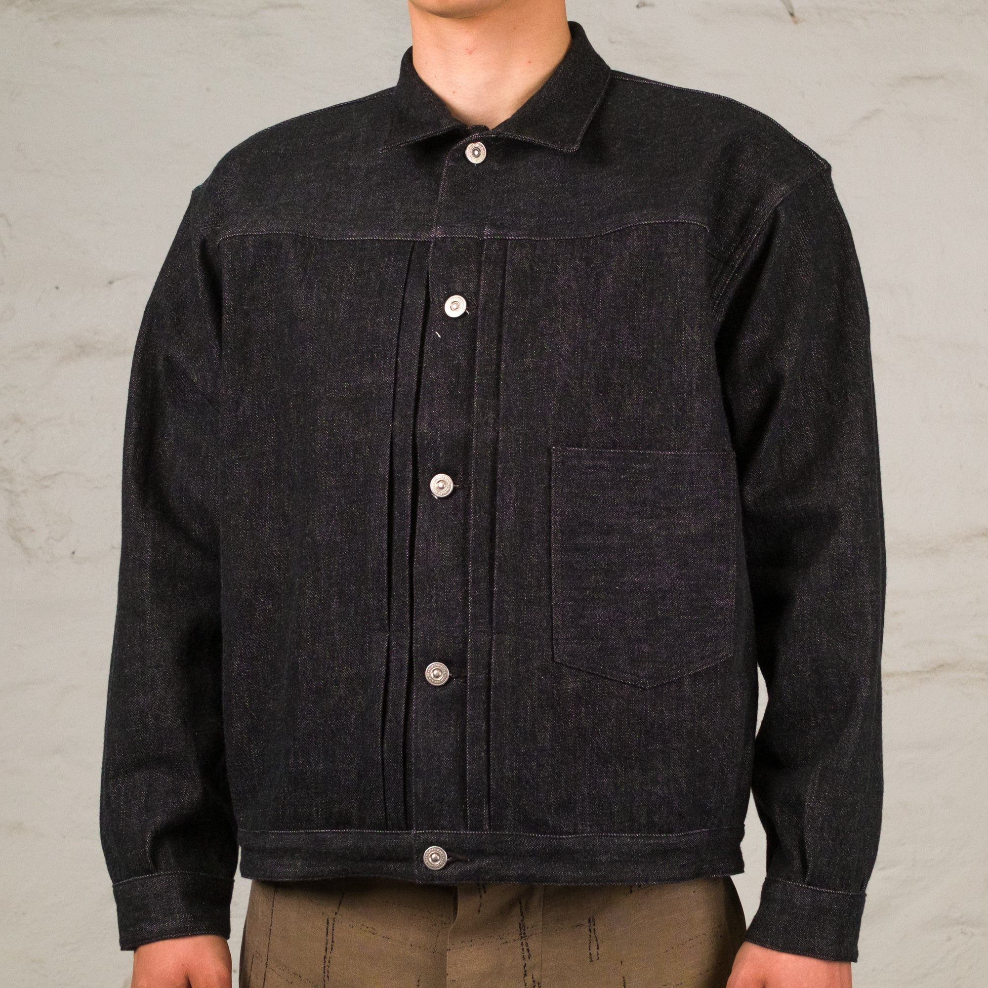 One Pocket Jean Jacket Black