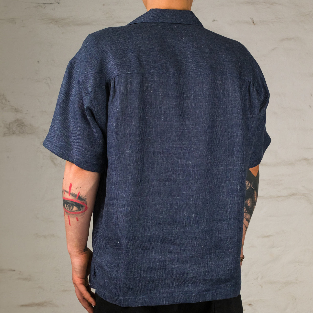 Asymmetry Front Tunic Shirt Azur