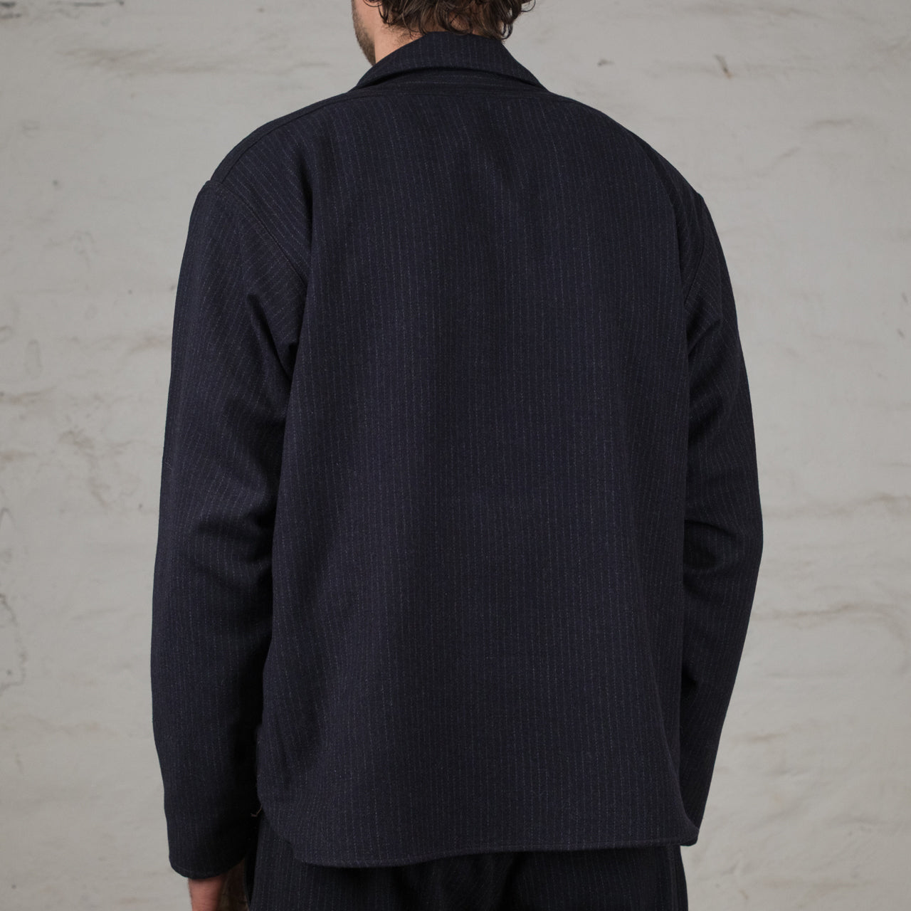 Camp Collar Marine Shirt Nocturne Stripe