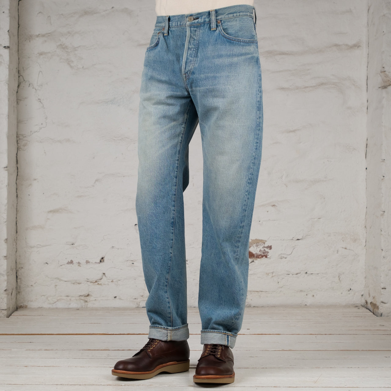 0615 13,5 oz. 7Years Wash Relaxed Fit Jeans