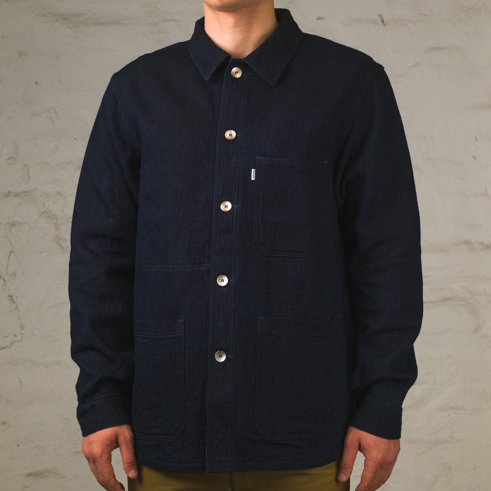 12 oz. Cube Sashiko Denim Chore Jacket