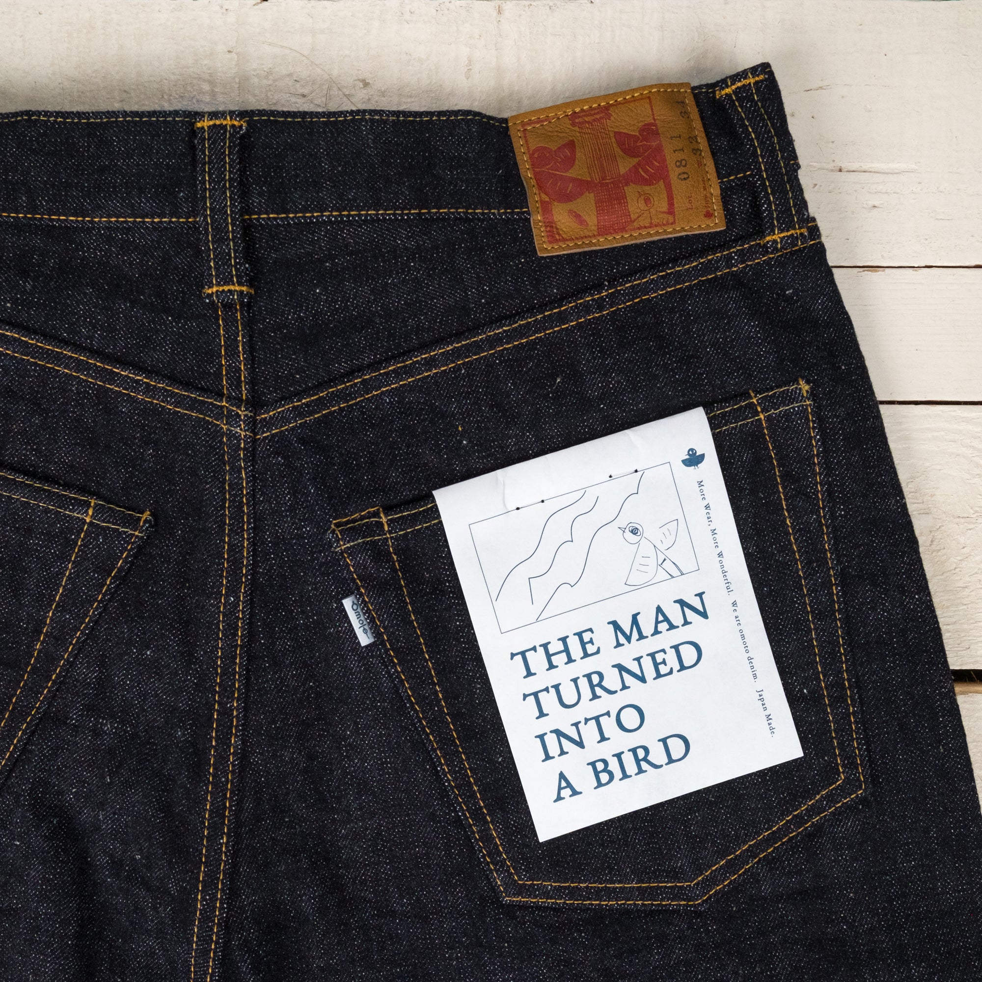 0411 15,5 oz. SLUB-NEP DENIM STRAIGHT FIT JEANS