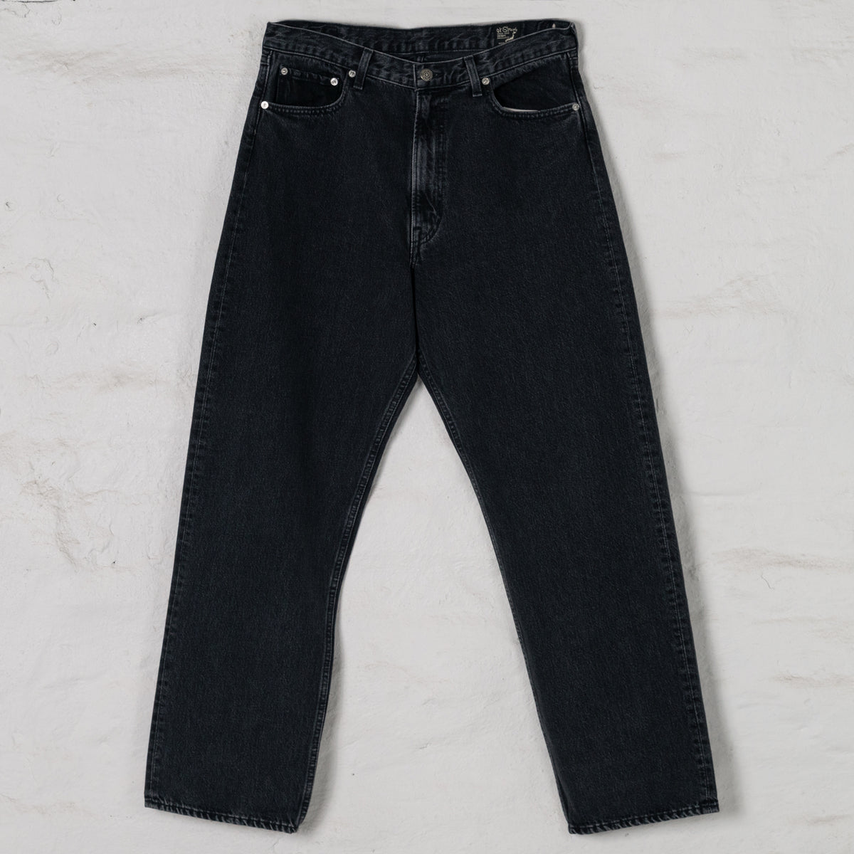 101 Dad's Fit Denim Pants Black Stone